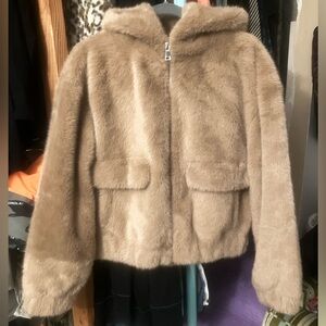 Primark Beige Faux Fur Jacket